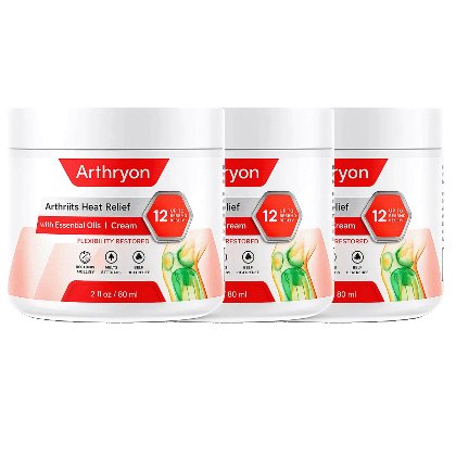 Arthryon Heat Relief Cream, popular bundle of 3 jars