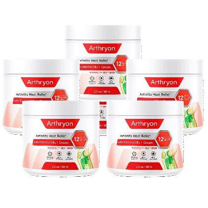 Arthryon Heat Relief Cream, best value bundle of 5 jars