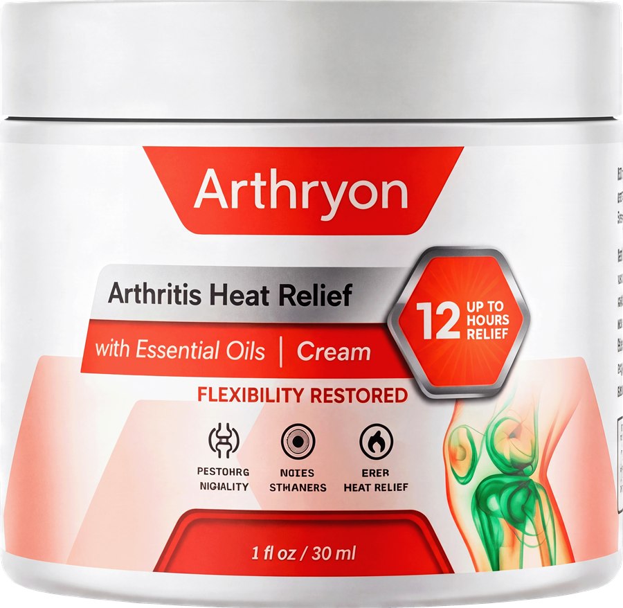 Arthryon Arthritis Heat Relief Cream with essential oils, 2 fl oz jar