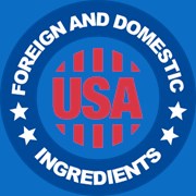 Foreign and domestic ingredients, made in the USA